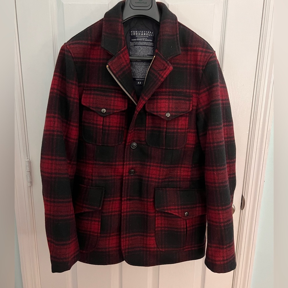 Manifattura Ceccarelli Alligator Red / Black Jacket